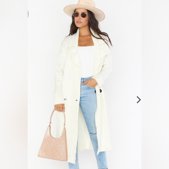 Show Me Your Mumu Melrose Sweater Cardigan/Jacket White Cream NWT size XS - Picture 2 of 4